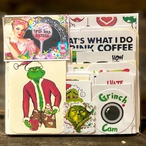 Naughty Grinch Bag 1 - Collection Of 60 Junk Journal Images (Adult Content)
